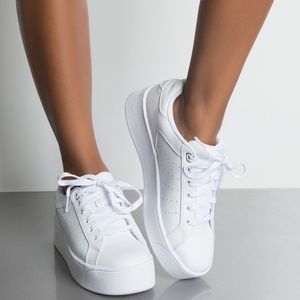 dalia leather platform sneakers